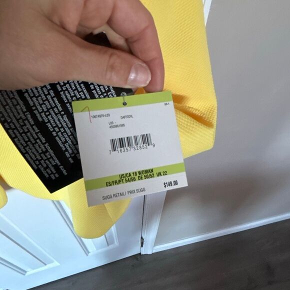 Kasper night yellow jacket blazer size 18W work attire work outfit NWT - Picture 11 of 11